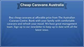 Buy Best Used Caravans from The Australian Caravan Centre