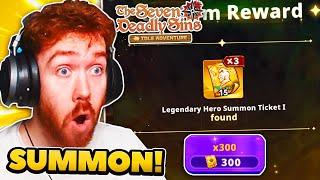 I HIT THE JACKPOT! 60K+ F2P TICKET SUMMONS! |  7DS: Idle Adventure!