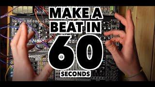 How to Make a Beat in 60 Seconds on a Modular Synth