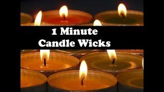 How to Make Your Own Candle Wicks (1 Minute)
