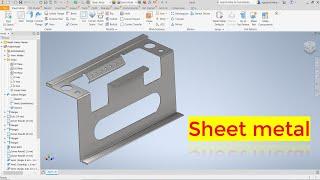 Inventor 2022 Tutorial #3 | Sheet metal design beginners