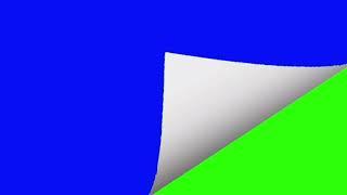 New Fanmade Page Curl Effect Blue Screen And Green Screen Test ChromaKey 7