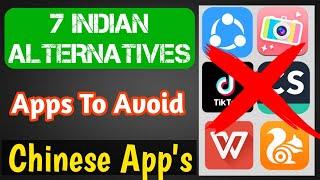 7 Indian Alternatives To Popular Chinese Apps | Indian Apps To Replace Chinese Apps | Technicalshows