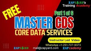 FREE Video 1 of 6 - Master CDS | SAP ABAP Core Data Services Free SAP Training | A to Z of ABAP CDS