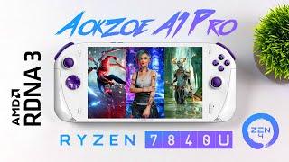 AOKZOE A1 Pro Ryzen 7840U Hands-On! Right On The Edge Of GTX 1060 Performance!