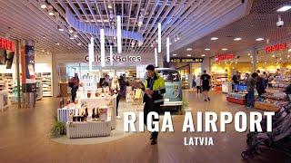 Riga International Airport (RIX) | Terminal Walking Tour | Latvia 2023