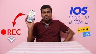 iOS 18.1 New Features | Call Recording  | Wifi New Update #ios18.1