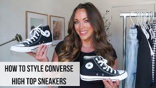 How to Style Converse High Top Sneakers | Black Converse Sneaker Outfits