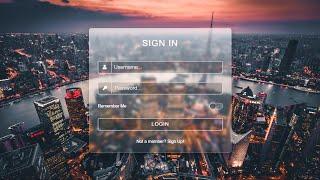 Glassmorphism Sign In & Sign Up Forms | HTML CSS