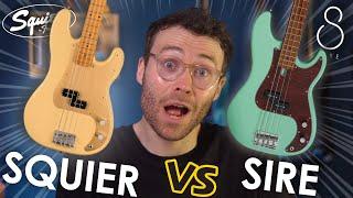 Which one is better? | Sire P5 VS Squier 40th Anniversary Precision Bass [Shootout and Comparison]