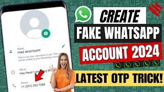 Fake Whatsapp Number 2024 - Fake Whatsapp Kaise Banaye - Create Fake Whatsapp Account New Trick