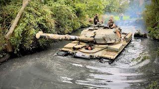 55 TON CHIEFTAIN STUCK IN A BOG