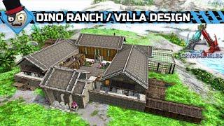 Ark: Survival Evolved - Large House with Dino Pen - Villa build No Mods (Speed Build)