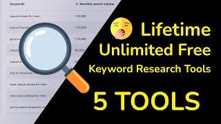 5 Free Keyword Research Tool, Lifetime Unlimited | Free Keyword Research Tool | #keywordresearch