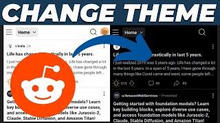 How to Change Theme on Reddit Mobile App 2024 | Enable Dark Mode