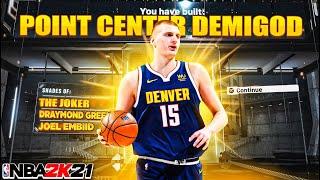 *NEW* RARE 99 OVR “POINT CENTER” BUILD IS UNSTOPPABLE NBA 2K21 best center build