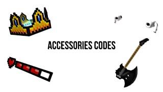 Accessories Codes! (HSL)