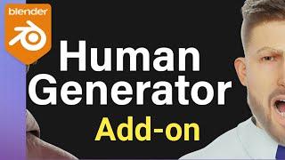 Human generator Add-on | very amazing blender Add-on to generate human 3D models in Blender