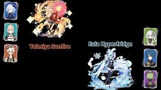 Genshin Impact 4.6 Abyss - Yoimiya Sunfire / Eula Hyperfridge