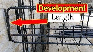 Practically Development length and lapping length on Construction Site - Civil Engineering Videos