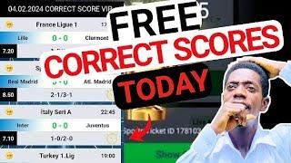 FREE CORRECT SCORES from the hacked app - Try now