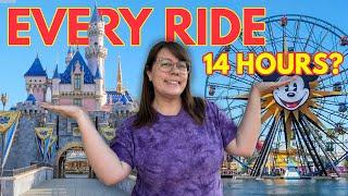 Riding EVERY Ride in Both Disneyland Parks In 14 Hours? Everything Went Wrong!