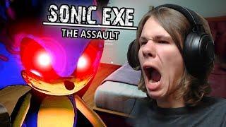 SONIC.EXE IS WORSE IN FREE ROAM! | Sonic.exe The Assault Gameplay Demo! Sonic.exe Fan Game