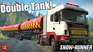 SnowRunner: BIGGEST Water Tanker for Season 9!? GIANT B-Double Trailer!