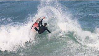 Pros Warming Up for The WSL Ericeira Pro Challenger