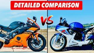 Yamaha R6 vs Suzuki GSXR 600 Detailed Comparison (which one is better?)