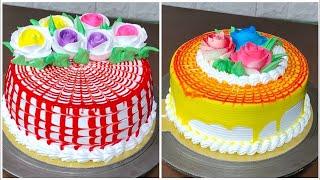 amazing colorful cake decorating tutorial | different cake designs for birthdays