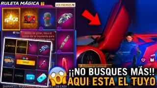 PATRONES Como SACAR EMOTE DERRAPE LAMBORGHINI 9 DIAMANTE en RULETA MAGICA Agenda Semanal free fire