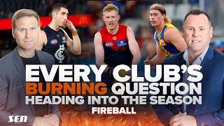 One BURNING QUESTION for every AFL club heading into the 2025 season - SEN