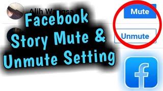 Facebook Story Mute & Unmute Setting 2023