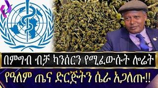 በምግብ ብቻ ካንሰርን የሚፈውሱት ሎሬት  የዓለም ጤና ድርጅትን ሴራ አጋለጡ!! ስልክ 0929341737