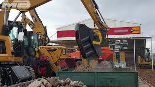 Concrete in the yard? Find out how to process them with MB's crusher