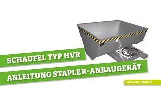 Schaufel Typ HVR von Bauer – Anleitung Stapler-Anbaugerät | mr-shop.de