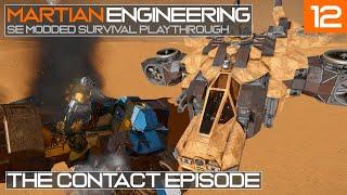 Martian Engineering E12: The Contact Episode | New Blocks & New Gunship | Space Engineers Survival