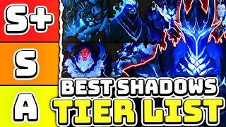 BEST SHADOWS TIER LIST! - SOLO LEVELING: ARISE