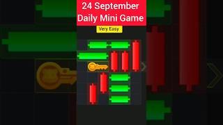 24 September Mini Game | Hamster kombat Mini Game | Today's Mini Game | Daily mini game play