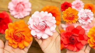 diy paper flower for new year paper rose | flowers colored paper