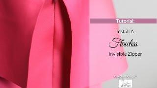 How to Sew A Zipper  - FLAWLESS Invisible Zipper Tips