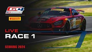 LIVE | Race 1 | Sebring International Raceway | Pirelli GT4 America 2024