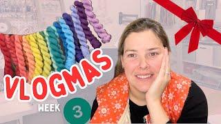 Quilted Christmas Gifts, Sweater Knitting Woes and MORE xmas socks - Vlogmas Week 3