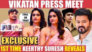Keerthy Suresh's Reply On Negativity and Rumours..! | Vikatan Press Meet | Raghu Thatha