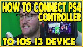 How to Play iOS Games w/ PS4 CONTROLLER! (IOS 13)