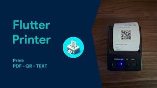 Flutter printer  :   printer PDF - Text - QR