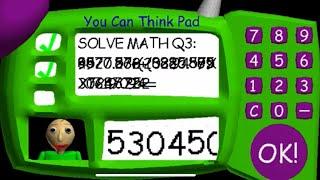 What Happens If You Type 53045009 Into The 3rd Question | Baldi's Basics