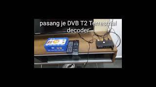 How to install DVB T2 Terrestrial decoder | High definition Digital Terrestrial Receiver