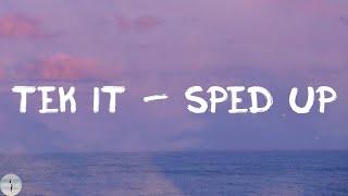 Cafuné - Tek It - Sped Up (Lyric Video)